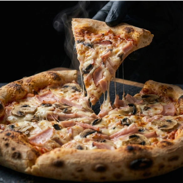 CAMEMBERT HAM MUSHROOM PIZZA (Large)